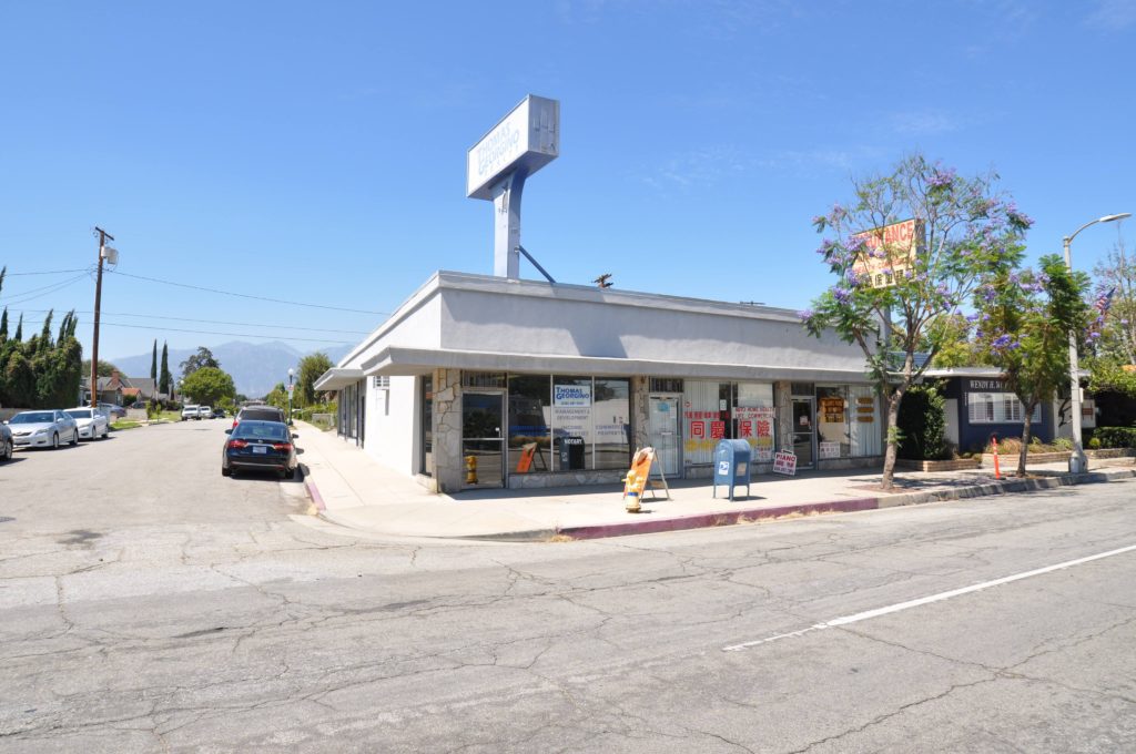 Front view of retail property for sale located at 102 Alabama St, San Gabriel, CA 91776